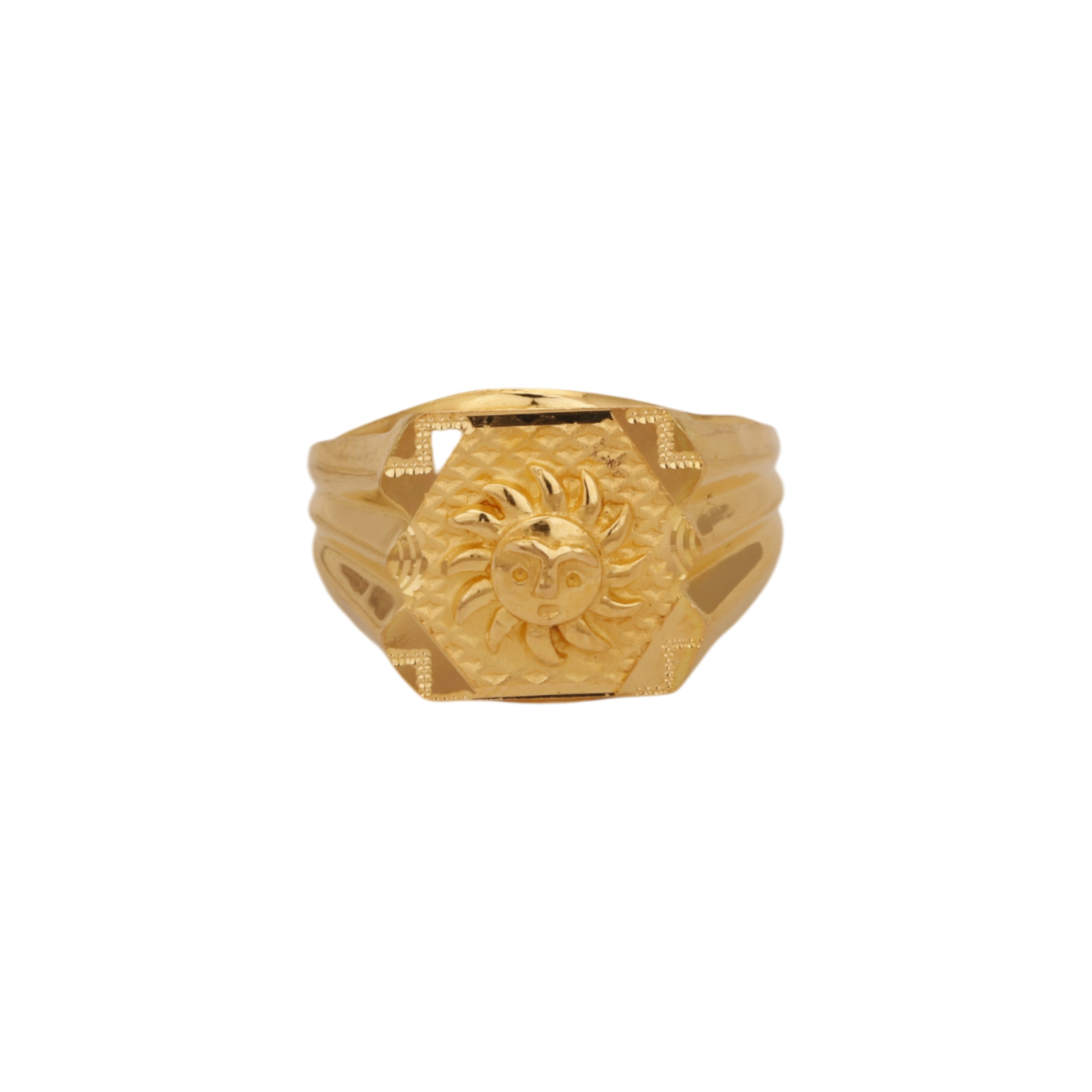 The GGR020220438 Gold Gents Ring