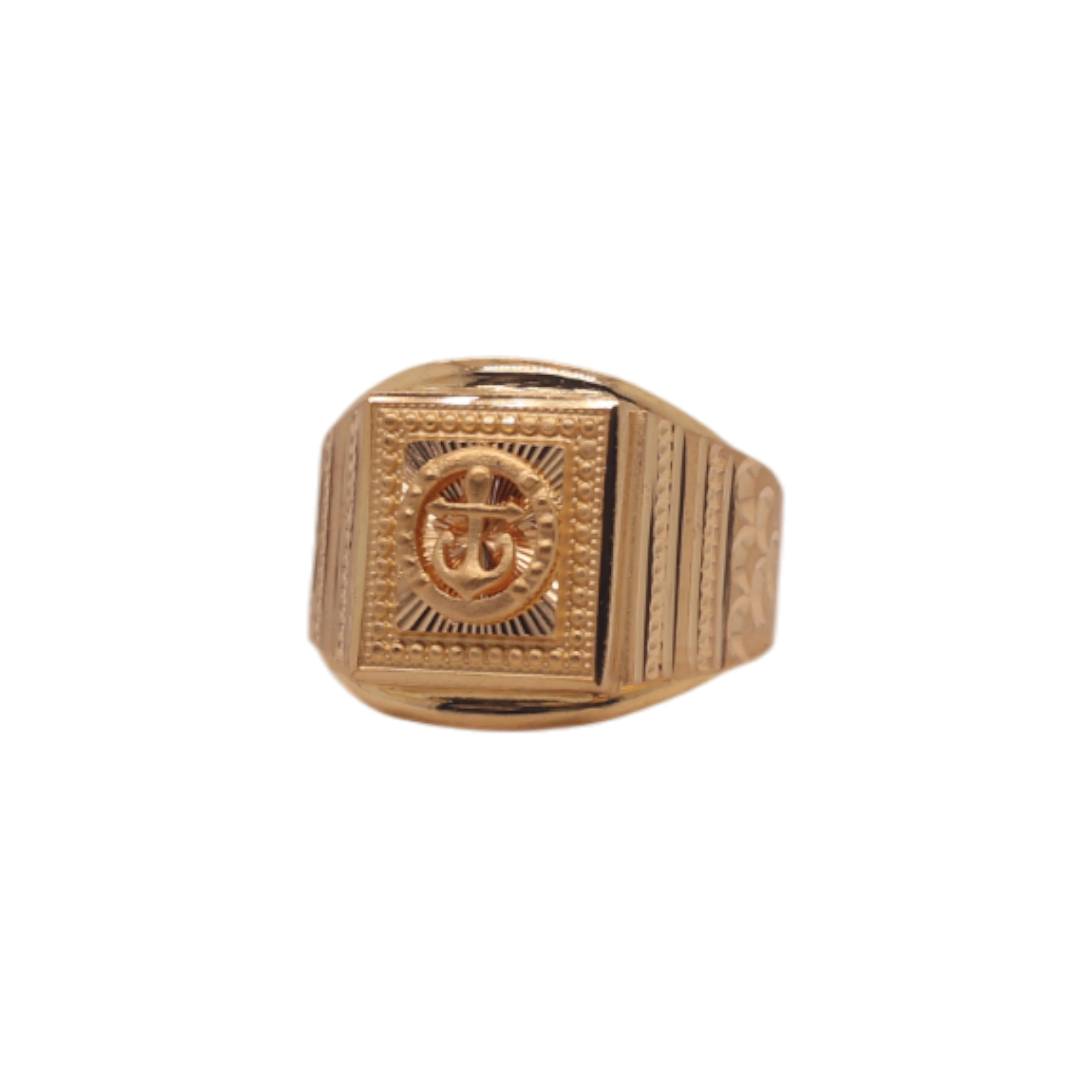 The GGR020220437 Gold Gents Ring