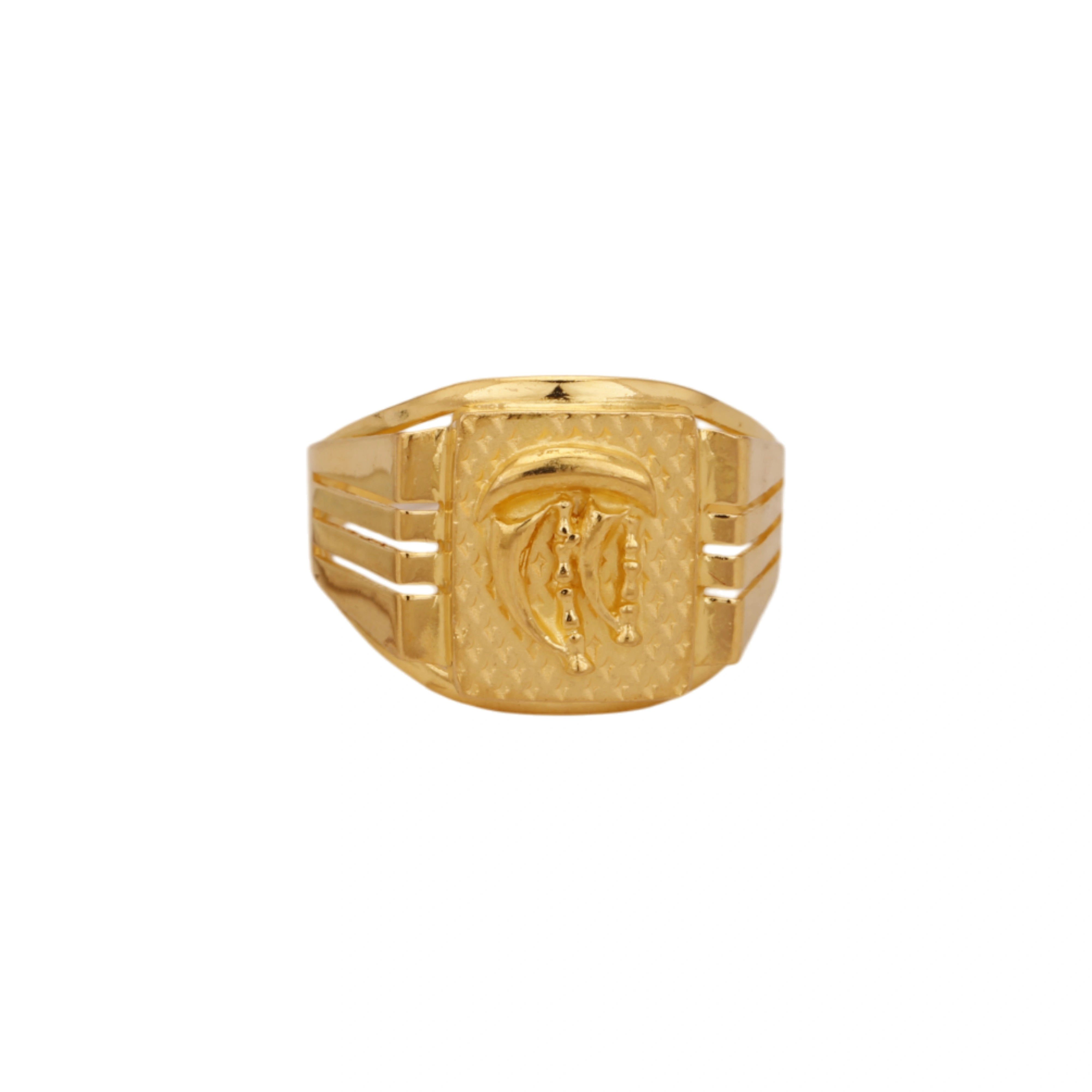 The GGR020220406 Gold Gents Ring